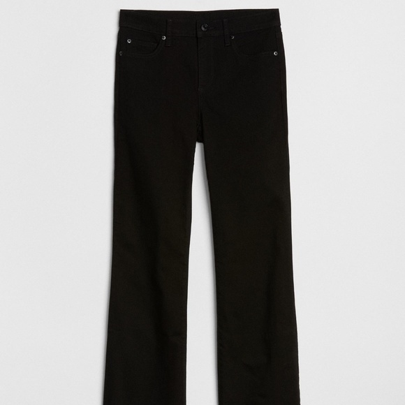 GAP Mid Rise Perfect Boot Jeans in Everblack New - Picture 6 of 8